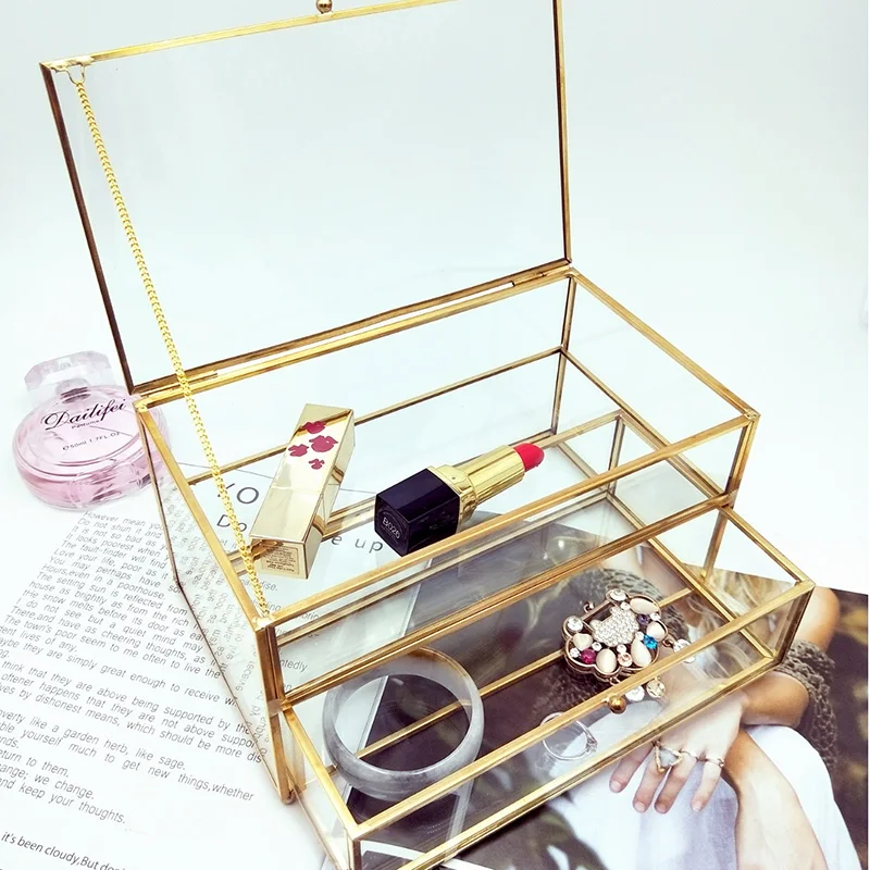 Vintage Glass Cosmetic Storage Box Drawer Organizer Desktop Dust Proof Cotton Swab Tissue Box Dressing Table Shelf Decor Holder
Vintage Glass Cosmetic Storage Box Drawer Organizer Desktop Dust Proof Cotton Swab Tissue Box Dressing Table Shelf Decor Holder