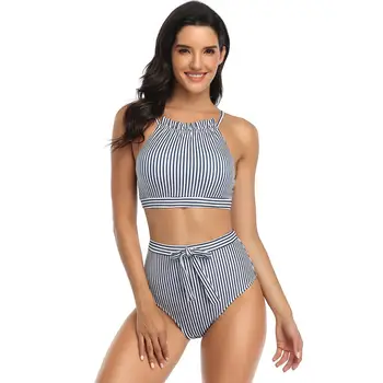 Stripe Swimsuit Women 2 Pieces Bikinis 2020 New High Waist Bikini Push Up Sexy Cute Swimwear Bowknot Fashion Bathing Suit
Stripe Swimsuit Women 2 Pieces Bikinis 2020 New High Waist Bikini Push Up Sexy Cute Swimwear Bowknot Fashion Bathing Suit