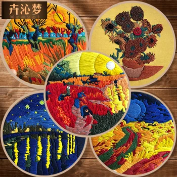 Van Gogh Series New Products Embroidered DIY Stereo Handmade Creative Beginner Base for Making Fabric Embroidered Material Box
Van Gogh Series New Products Embroidered DIY Stereo Handmade Creative Beginner Base for Making Fabric Embroidered Material Box