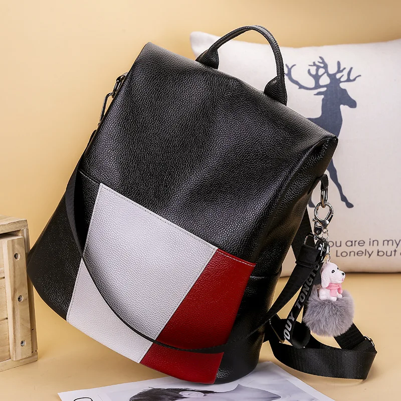 2019 New Style Korean-style Soft Leather Backpack Women's WOMEN'S Bag Versitile Fashion Trend Travel Dual Purpose Anti-theft Bac
2019 New Style Korean-style Soft Leather Backpack Women's WOMEN'S Bag Versitile Fashion Trend Travel Dual Purpose Anti-theft Bac