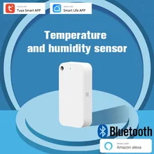 Tuya Bluetooth Work Alone Alexa Temperature Humidity Thermometer Hygrometer Smart Sensor APP Remote Control with Bluetooth Hub
Tuya Bluetooth Work Alone Alexa Temperature Humidity Thermometer Hygrometer Smart Sensor APP Remote Control with Bluetooth Hub