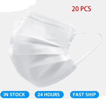 20 pcs/bag Face Mask 4-layer PM2.5 Anti-fog Strong Protective Earloop Mouth Mask Reusable
20 pcs/bag Face Mask 4-layer PM2.5 Anti-fog Strong Protective Earloop Mouth Mask Reusable