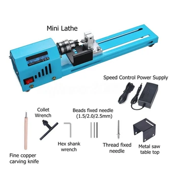 New Mini Diy 150W Wood Lathe Bead Cutting Machine Drill Polishing Woodworking Milling Tool
New Mini Diy 150W Wood Lathe Bead Cutting Machine Drill Polishing Woodworking Milling Tool