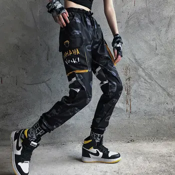 Korean Hip Hop Streetwear women's Splice Joggers Pants Fashion Casual Cargo Trousers High Street Elastic Waist Harem Pant Female
Korean Hip Hop Streetwear women's Splice Joggers Pants Fashion Casual Cargo Trousers High Street Elastic Waist Harem Pant Female