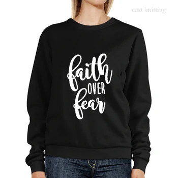 Faith Over Fear Graphic Sweatshirts 2019 Women Letter Print Hoodies Autumn Winter Casual Pullover O-Neck Woman Harajuku Tops
Faith Over Fear Graphic Sweatshirts 2019 Women Letter Print Hoodies Autumn Winter Casual Pullover O-Neck Woman Harajuku Tops