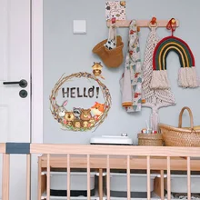 Cartoon Animal Flower Rattan Decorative Wallpaper Hello Creative Wallpaper Living Room Removable Wallpaper
Cartoon Animal Flower Rattan Decorative Wallpaper Hello Creative Wallpaper Living Room Removable Wallpaper