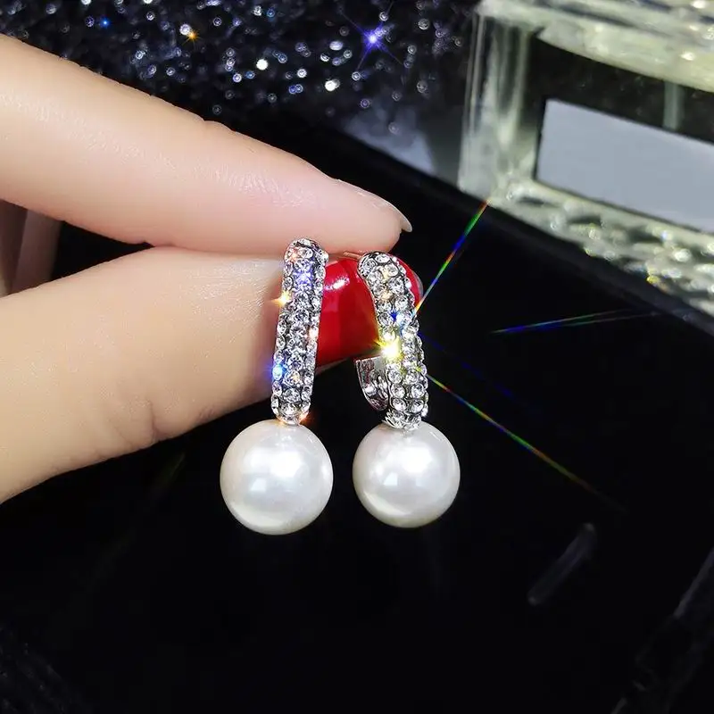Fashion Rhinestone Pearl Earrings For Women 2019 New Classic Korean Earrings Jewelry Birthday Gifts
Fashion Rhinestone Pearl Earrings For Women 2019 New Classic Korean Earrings Jewelry Birthday Gifts