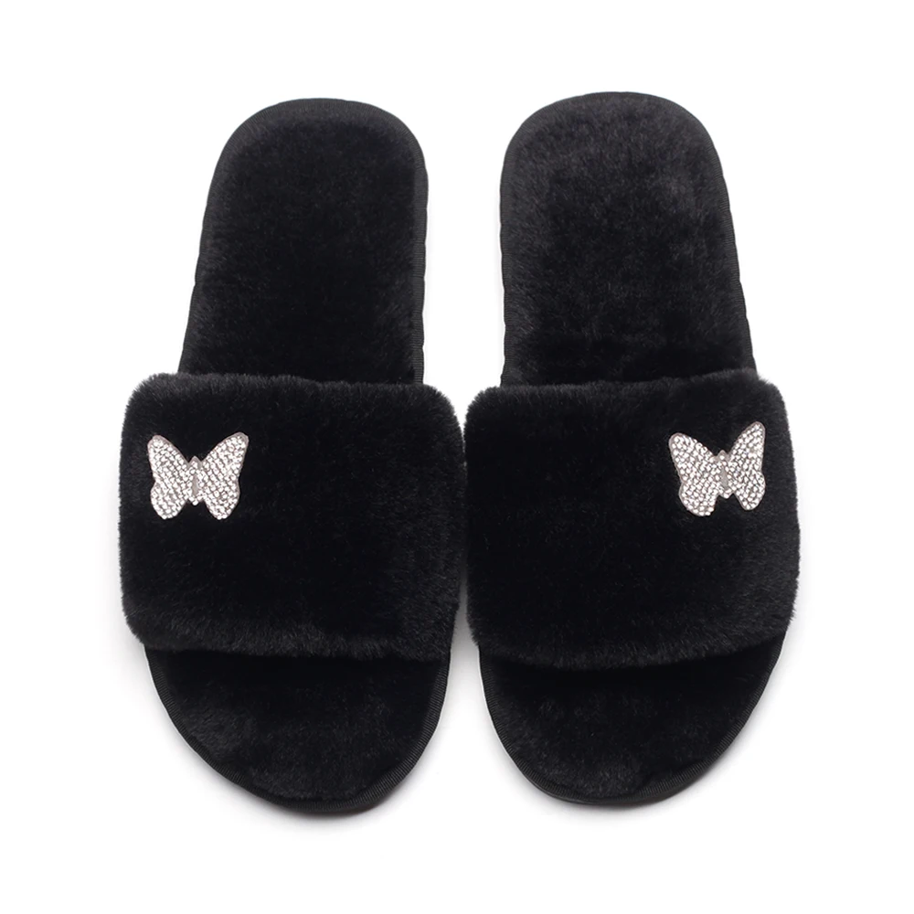 Fur Slippers Women Designer Furry Slides Ladies Flip Flop Flower Decor Faux Fur Sandals House Slippers Female Luxury Brand Shoes
Fur Slippers Women Designer Furry Slides Ladies Flip Flop Flower Decor Faux Fur Sandals House Slippers Female Luxury Brand Shoes