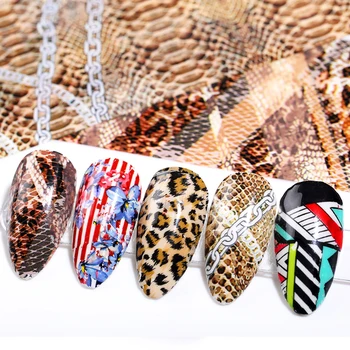 8pcs Lepoard Pattern Nail Foils Set Mixed Design Transfer Sticker Paper Nail Decoration Decals Papers Slider Slice Tips
8pcs Lepoard Pattern Nail Foils Set Mixed Design Transfer Sticker Paper Nail Decoration Decals Papers Slider Slice Tips