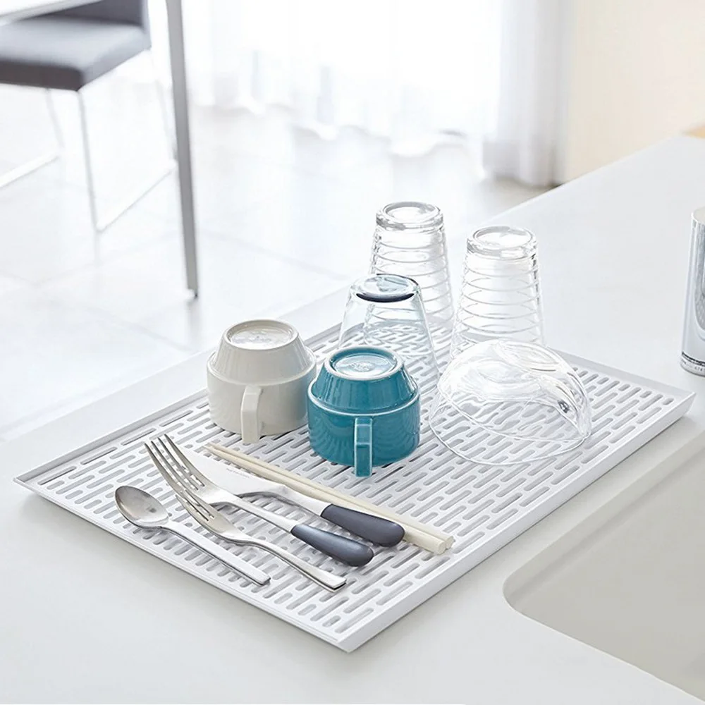 Double Layer Dish Tray Plastic White Dish Drainer Storage Rack Multifunction Vegetable Fruit Drying Rack Kitchen Organizer
Double Layer Dish Tray Plastic White Dish Drainer Storage Rack Multifunction Vegetable Fruit Drying Rack Kitchen Organizer
