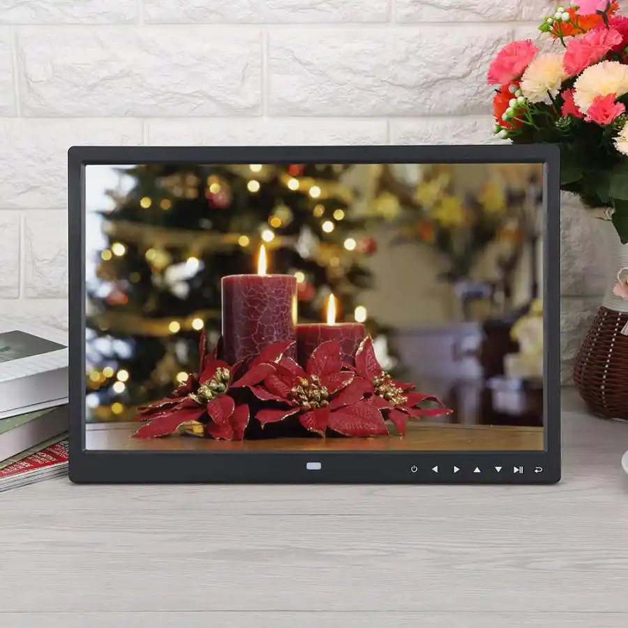15inch digital photo frame hd screen led touch button digital