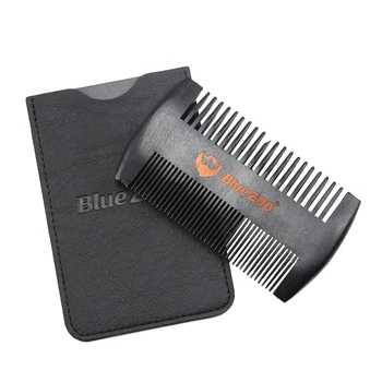 Natural Pearwood Beard Comb Anti-static For Men With Leather Case 
Natural Pearwood Beard Comb Anti-static For Men With Leather Case
