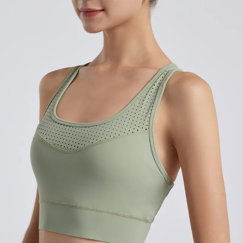 Yoga Vest Women's Sports Bra Fitness Breathable Mesh Underwear Gym Workout Running Push-Up Cross-Back Crop Bra Solid Color Top
Yoga Vest Women's Sports Bra Fitness Breathable Mesh Underwear Gym Workout Running Push-Up Cross-Back Crop Bra Solid Color Top