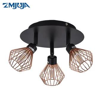 Rotatable Black Ceiling Lamp Lighting with creative cage Angle adjustable G9 Lights Bulb for Store Shop Showroom lighting 
Rotatable Black Ceiling Lamp Lighting with creative cage Angle adjustable G9 Lights Bulb for Store Shop Showroom lighting