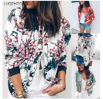 Lugentolo Women's Casual Autumn Long Sleeve Flower Jacket Leaf Printed Jacket Zippered Short Pocket Jacket Jacket XS-6XL
Lugentolo Women's Casual Autumn Long Sleeve Flower Jacket Leaf Printed Jacket Zippered Short Pocket Jacket Jacket XS-6XL