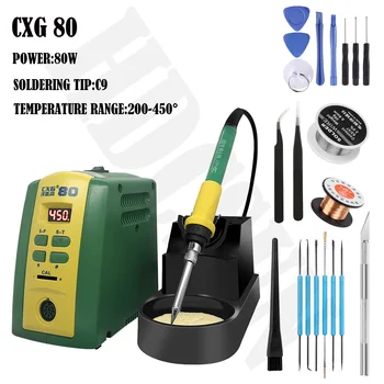 CXG 80 solder station 80W Constant temperature Digital display solder iron Intelligent lead-free welding tool
CXG 80 solder station 80W Constant temperature Digital display solder iron Intelligent lead-free welding tool