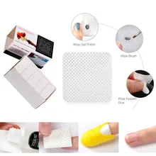 ROSALIND 250 pièces Non Pelucheux Lingettes Ongles Serviette Pour Manucure Vernis À Ongles Retrait Enveloppe Coton Dissolvant de Vernis À Ongles Outils D'art D'ongle(China)