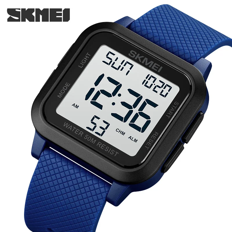 

Digital movement Watch Mens Stopwatch Countdown LED Light 5Bar Waterproof Wristwatch Date Clock reloj hombre SKMEI Montre Homme