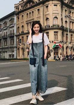 Genuo 2019 Spring Women Overalls Patchwork Color Block Streetwear Denim Jumpsuit Casual Jeans Jumpsuits Long Pants Romper
Genuo 2019 Spring Women Overalls Patchwork Color Block Streetwear Denim Jumpsuit Casual Jeans Jumpsuits Long Pants Romper