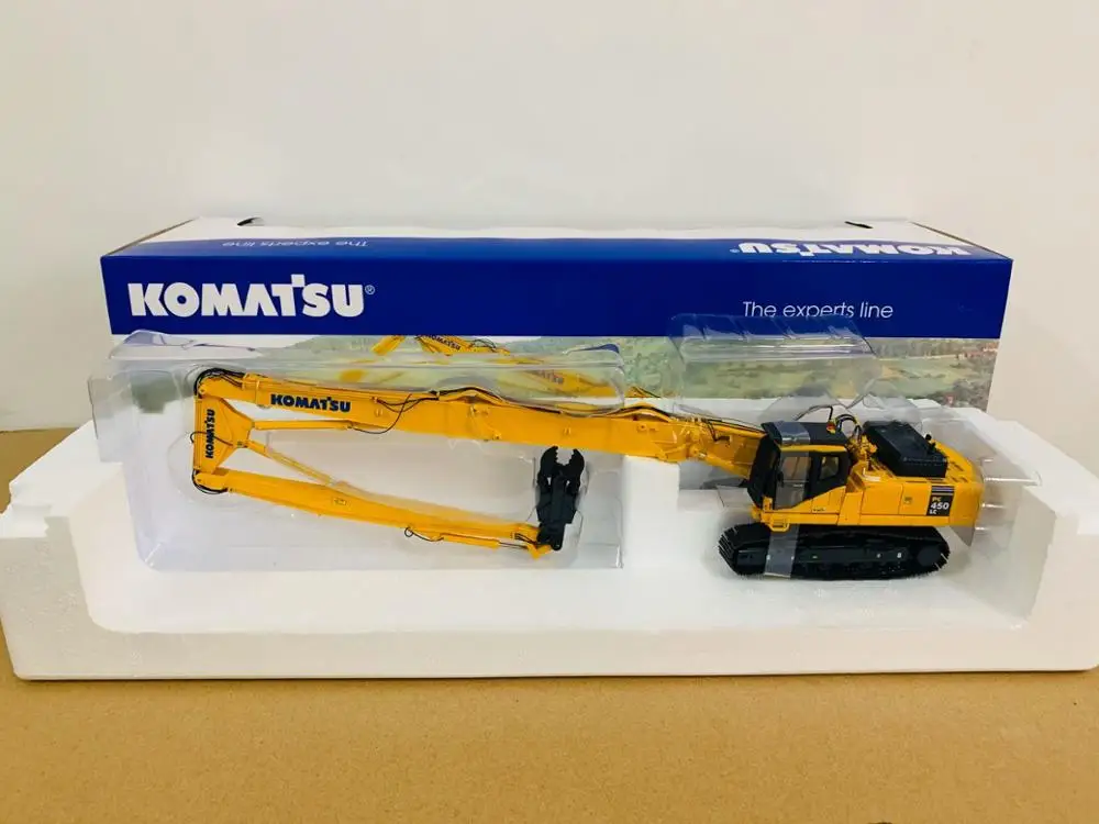 Демонтаж Komatsu PC450LC длинная стрела масштаб 1/50 литая металлическая модель новая
