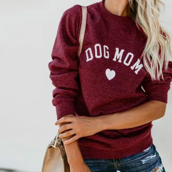 Crew Neck Dog Mom Kawaii Letter Print Swetshirt Women Long Sleeve Hoodies Sweatshirts Tops Fashion Pullover Outfits Tracksuit
Crew Neck Dog Mom Kawaii Letter Print Swetshirt Women Long Sleeve Hoodies Sweatshirts Tops Fashion Pullover Outfits Tracksuit
