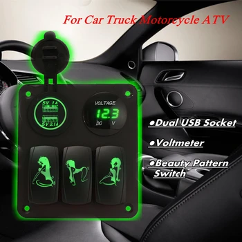 1pcs DC12-24V Switch and Voltmeter And Dual USB Ports And Screws With overload protection Function
1pcs DC12-24V Switch and Voltmeter And Dual USB Ports And Screws With overload protection Function