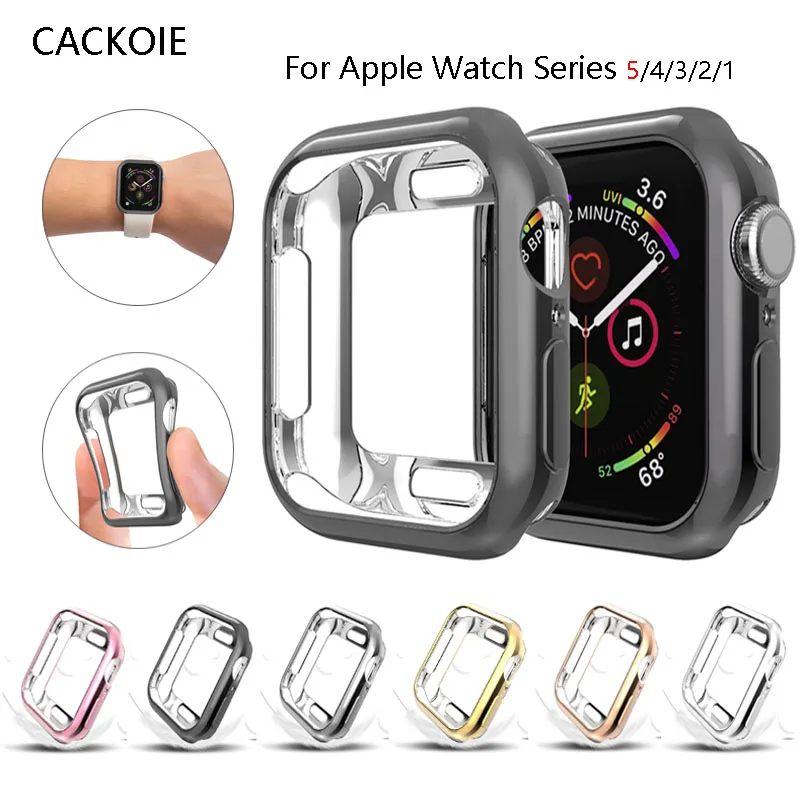 Watch case for Apple watch cover 5 4 3 2 1 44MM 40MM 42MM 38MM soft TPU plating cover for apple watch series 5 44mm accessories
Watch case for Apple watch cover 5 4 3 2 1 44MM 40MM 42MM 38MM soft TPU plating cover for apple watch series 5 44mm accessories