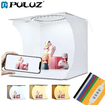 PULUZ 20cm Mini LED Ring Light box Lightbox Photo Studio Box Photography Light Studio Shooting Tent Box Kit & 6 Color Backdrops
PULUZ 20cm Mini LED Ring Light box Lightbox Photo Studio Box Photography Light Studio Shooting Tent Box Kit & 6 Color Backdrops