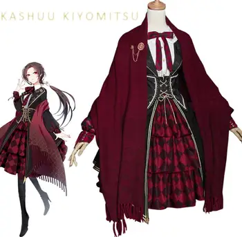 

Kashuukiyomitsu Cosplay Touken Ranbu Online Red Dress Costume Polyester Dress Kashuukiyomitsu Cosplay Doujin