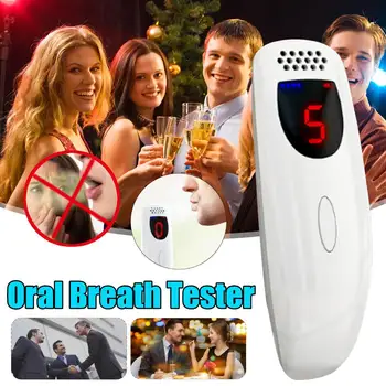 

Portable Digital Oral Breath Tester Odor Breathalyzer Analyzer LCD Display Detector Bad Breathe Smell Check Halitosis Detection