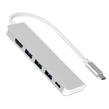 5 In1 Hdmi 4K Adapter Converter Usb Hub Usb 3.0 Adapter Converter Type-C With Pd Fast Charging Usbc Connected
5 In1 Hdmi 4K Adapter Converter Usb Hub Usb 3.0 Adapter Converter Type-C With Pd Fast Charging Usbc Connected