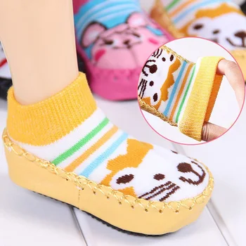 Spring Autumn Cute Cartoon Baby Socks Non-slip Leather Sole Cotton Thicken Children Floor Socks Shoes
Spring Autumn Cute Cartoon Baby Socks Non-slip Leather Sole Cotton Thicken Children Floor Socks Shoes