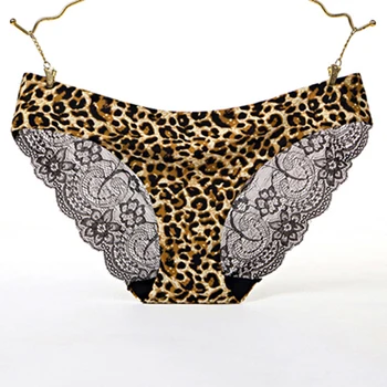 Sexy Thong Thin Soft Breathable Ice Silk Leopard Underwear Panties Women's Seamless T-back Low-rise G-strip
Sexy Thong Thin Soft Breathable Ice Silk Leopard Underwear Panties Women's Seamless T-back Low-rise G-strip