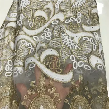 Latest White French mesh lace High Quality African Lace Fabric Nigeria Embroidered Tulle Lace Fabric For Wedding 5yards
Latest White French mesh lace High Quality African Lace Fabric Nigeria Embroidered Tulle Lace Fabric For Wedding 5yards