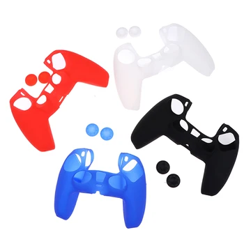 1Pc for PS5 Handle Silicone Cover Handle Protection Cover With Free 2 Silicone Hats Rubber Shell Case Voor
1Pc for PS5 Handle Silicone Cover Handle Protection Cover With Free 2 Silicone Hats Rubber Shell Case Voor