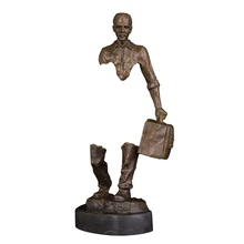 Homem de bronze estátua escultura andando estátua escultura figura escultura decoração para casa estátua escultura(China)