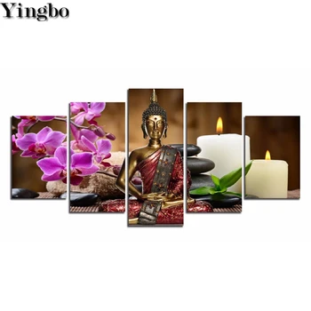 5 PCS 5D DIY Diamond painting Orchid Candle Zen Stone Buddha Diamond Cross Stitch Diamond Embroidery Mosaic Rhinestone decor
5 PCS 5D DIY Diamond painting Orchid Candle Zen Stone Buddha Diamond Cross Stitch Diamond Embroidery Mosaic Rhinestone decor