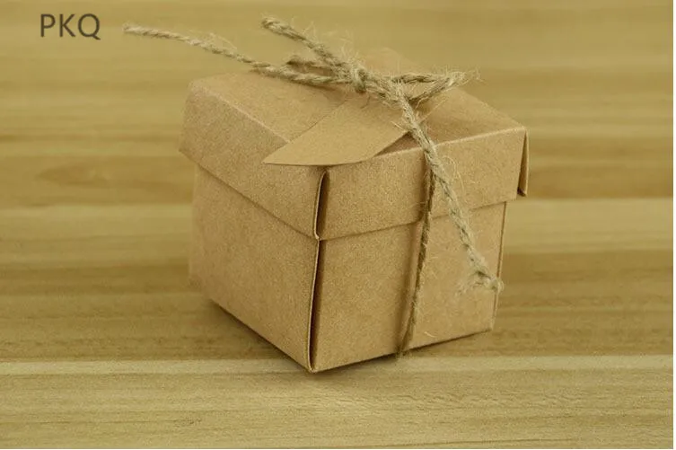 vintage gift cardboard box paper kraft packaging boxes diy gitf