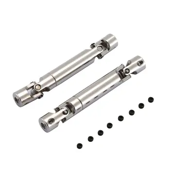 

2Pcs Steel Cardan Shaft Metal Universal Drive Shaft With CVD 90-115mm/110-150mm For 1/10 Models RC Car SCX10 D90 AXIAL Crawler