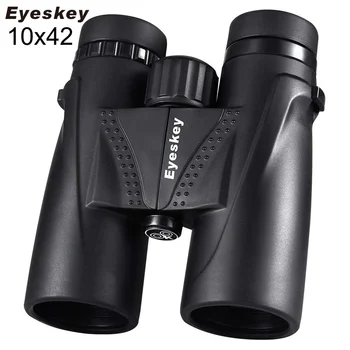 

High Power 10X42 Eyeskey Binocular Waterproof Professional Camping Hunting Telescope Zoom Bak4 Prism Optics w/ Binoculars Strap