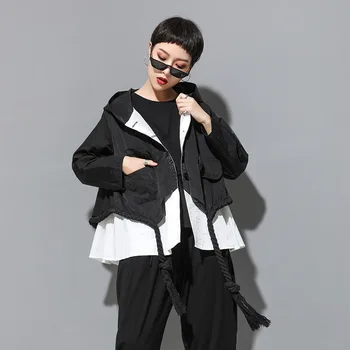 LANMREM 2020 Spring Fashion Trend Women's Coat Large Size Loose Patchwork Zipper Slim Thin Hooded Trend Wild Streetwear AI936
LANMREM 2020 Spring Fashion Trend Women's Coat Large Size Loose Patchwork Zipper Slim Thin Hooded Trend Wild Streetwear AI936