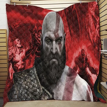 God of War Printed Home Sofa Cover Quilt Queen Size Kids Adult Warm Blankets For Beds Outdoor Camping Picnic Quilt 
God of War Printed Home Sofa Cover Quilt Queen Size Kids Adult Warm Blankets For Beds Outdoor Camping Picnic Quilt