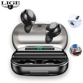 LIGE Wireless Earphones HD Call Fingerprint Touch Control gaming Headset LED Power Display IPX7 Waterproof Bluetooth Headphones
LIGE Wireless Earphones HD Call Fingerprint Touch Control gaming Headset LED Power Display IPX7 Waterproof Bluetooth Headphones