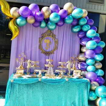 DIY Mermaid Balloons Garland Metallic Baloon for Baby Shower Decoration Mermaid Birthday Party Decor Wedding Ballon Blanc XN
DIY Mermaid Balloons Garland Metallic Baloon for Baby Shower Decoration Mermaid Birthday Party Decor Wedding Ballon Blanc XN