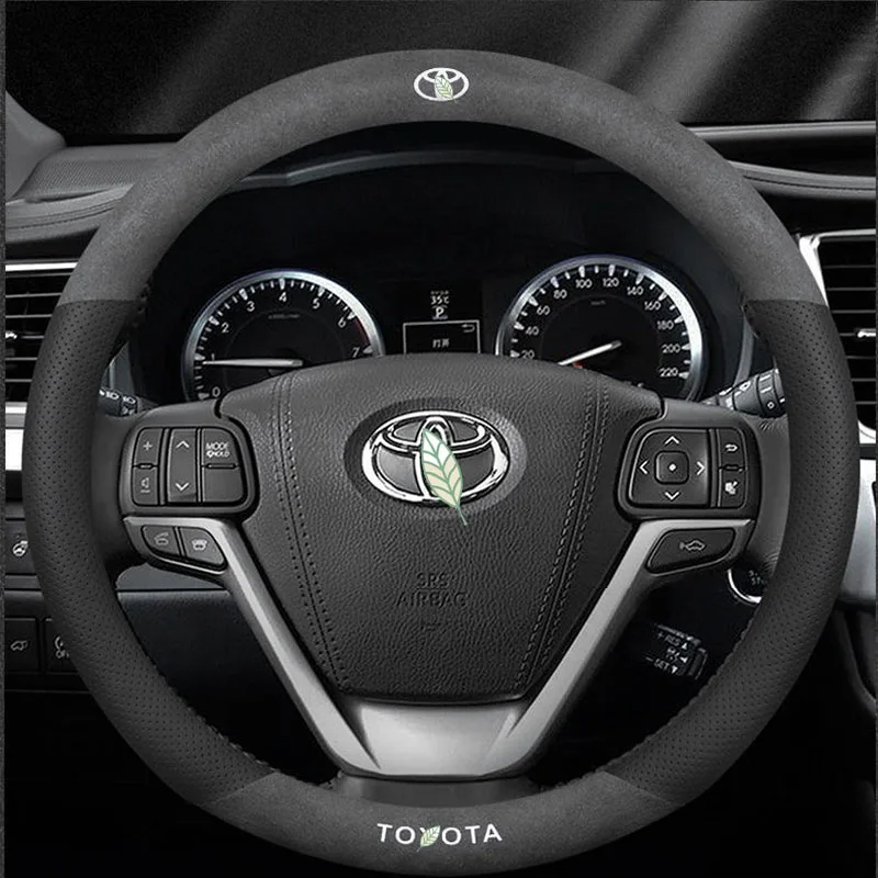 For Toyota 3D Laser Printing Logo Cow Leather Car Steering Wheel Cover Fit Fortuner Alphard Avanza Camry Corolla CHR Yaris Vios 
For Toyota 3D Laser Printing Logo Cow Leather Car Steering Wheel Cover Fit Fortuner Alphard Avanza Camry Corolla CHR Yaris Vios