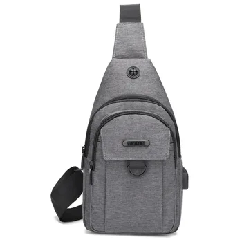 Oxford Waterproof Wearable Men Shoulder Bags USB Charging Crossbody Bags Men Chest Bag School Short Trip Messengers Bag
Oxford Waterproof Wearable Men Shoulder Bags USB Charging Crossbody Bags Men Chest Bag School Short Trip Messengers Bag