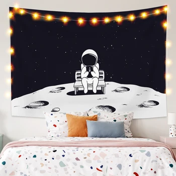 Psychedelic Tapestry Constellation Astronaut Moon Space Witch Pattern Tapestry Wall Hanging Polyester Fabric Wall Decor Home
Psychedelic Tapestry Constellation Astronaut Moon Space Witch Pattern Tapestry Wall Hanging Polyester Fabric Wall Decor Home