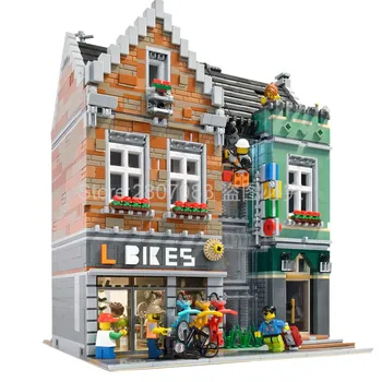 In Stock LR10004 Creator Series Bike Shop Bicycle Street View Building Block 3668pcs Bricks Educational Toys Gift
In Stock LR10004 Creator Series Bike Shop Bicycle Street View Building Block 3668pcs Bricks Educational Toys Gift