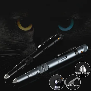 Outdoor EDC Multi-Function Self Defense Tactical Pen Emergency Led Light Strobe Bottle Opener Glass Breaker Birthday Gift
Outdoor EDC Multi-Function Self Defense Tactical Pen Emergency Led Light Strobe Bottle Opener Glass Breaker Birthday Gift