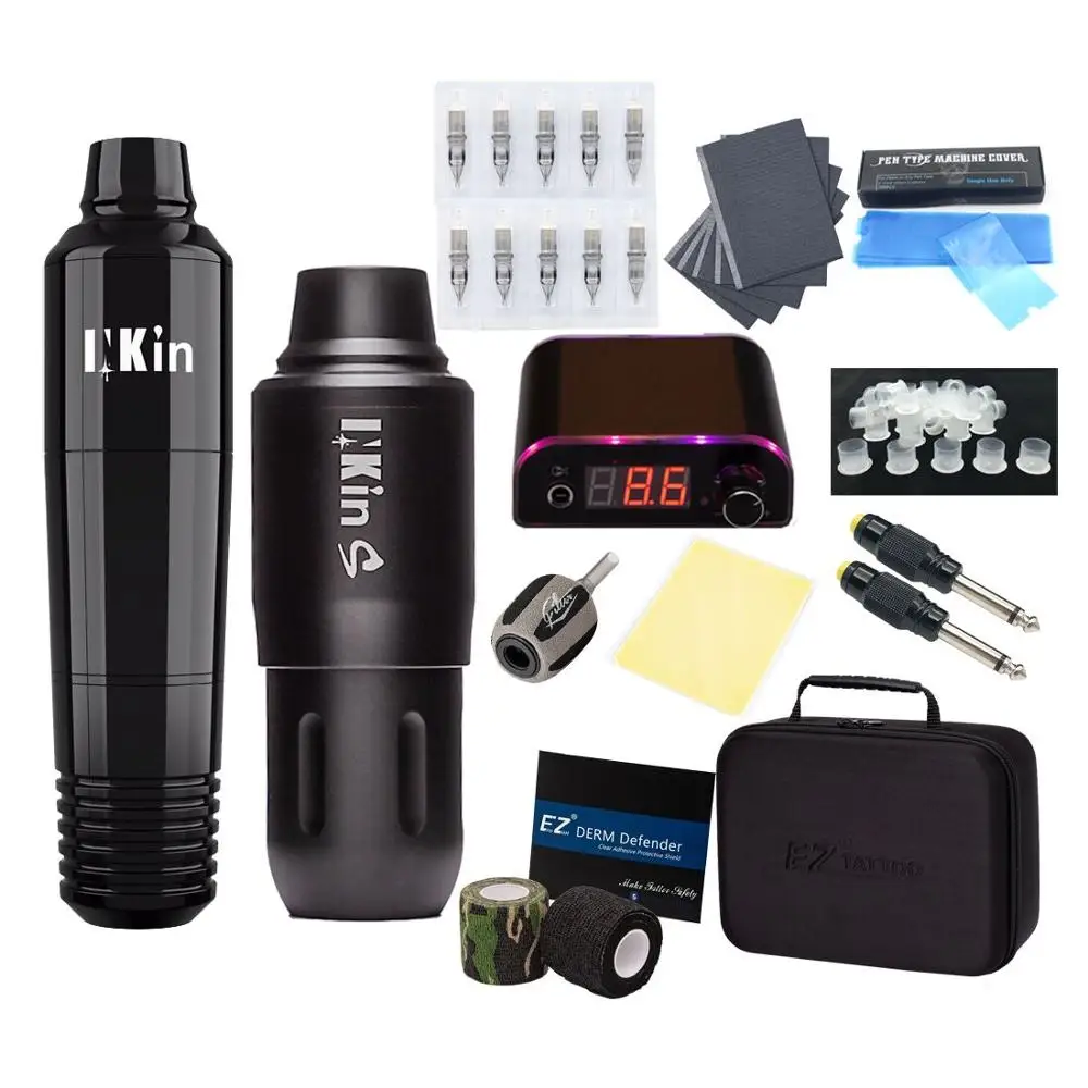 EZ Complete Rotary Tattoo Machine Kit 2 Inkin Pen with Cartridge Needles Power Supply Foot Pedal Switch for Tattoo Artist
EZ Complete Rotary Tattoo Machine Kit 2 Inkin Pen with Cartridge Needles Power Supply Foot Pedal Switch for Tattoo Artist